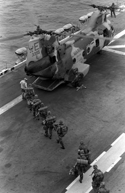 A historical photo of the 22nd MEU